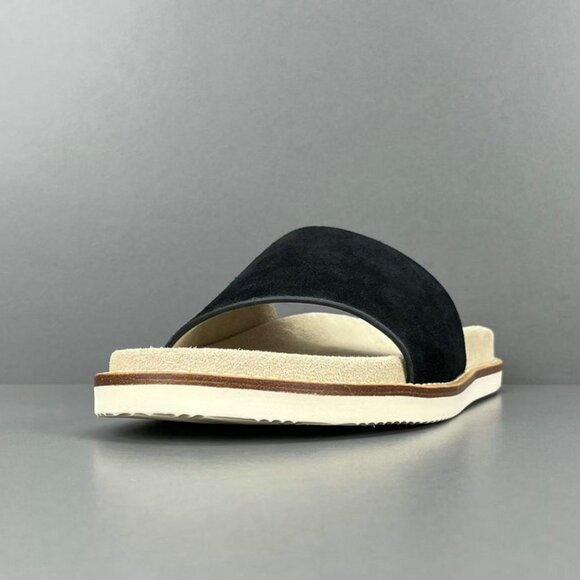 Brunello Cucinelli Black Suede Slides main image 10